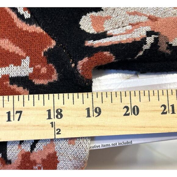 Ali & Jay Women’s Sweater Mini Dress Floral Turtleneck Dolman Sleeve S Cottage - Picture 6 of 14